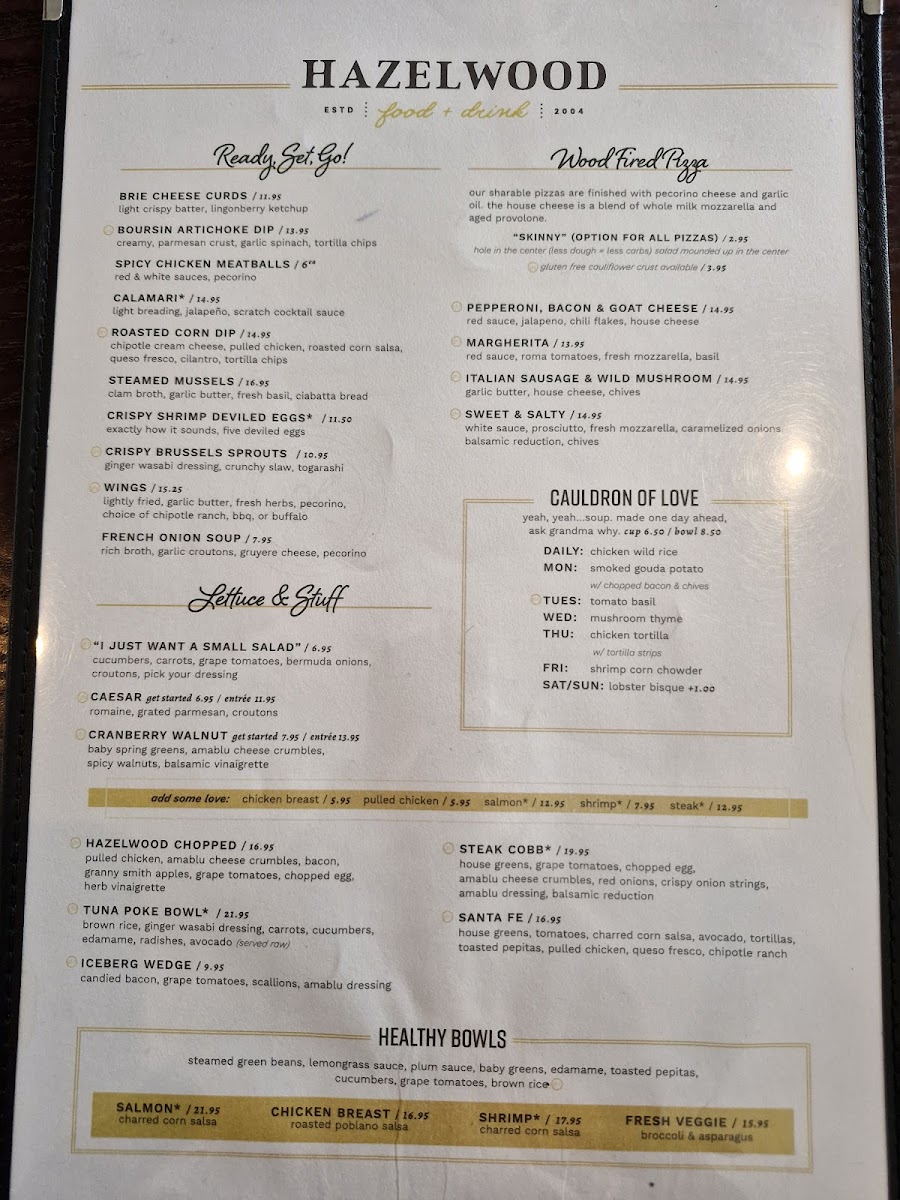 Hazelwood Food and Drink Menu - Image 2